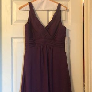Eggplant colored bridesmaid/prom dress